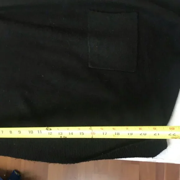 OAK + FORT Oversized Crop Mock Neck Wool Blnd Sweater Knit Turtleneck Boxy Top M - Picture 13 of 14